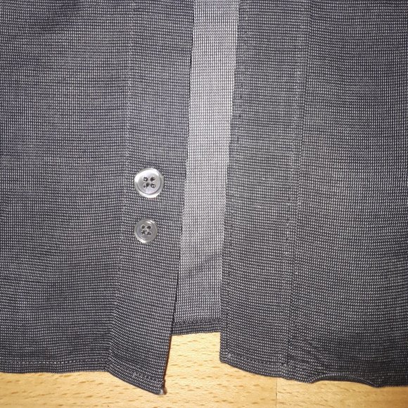 John Varvatos Dark Grey Dress Shirt Italy (Large, 17 neck) - Picture 3 of 6
